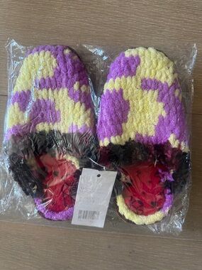 Kids Handmade Crochet Slippers - Multicolor